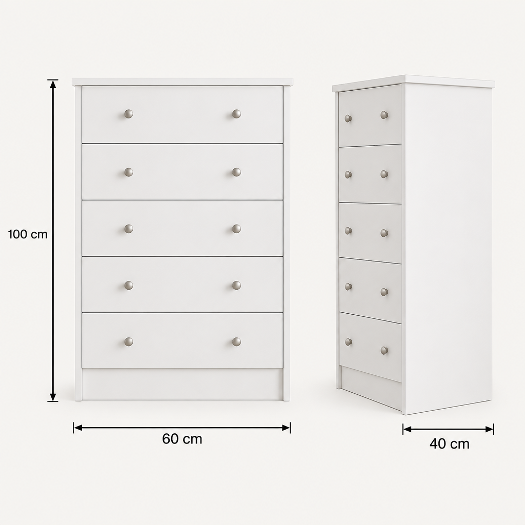 DR40 dimensions: width 60 cm, height 100 cm, depth 40 cm