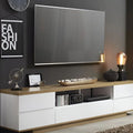 White & Wooden TV Unit – 200 × 40 × 40 cm | TV40