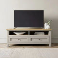 Wooden & Grey TV Unit – 120 × 40 × 40 cm | TV84