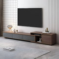 Black & Brown TV Unit – 220 × 40 × 40 cm | TV72