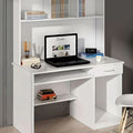 White Minimalist Executive Desk – 120 × 50 × 75 cm | DE34