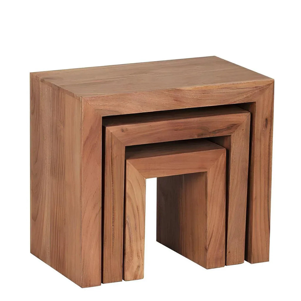 طاولة قهوة بنية اللون - 50 × 40 × 45 سم | CT18