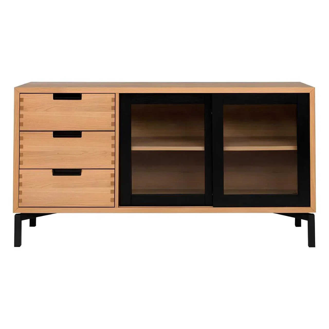 Buffet | Black & Wood | 160 × 40 × 90 cm | BT14