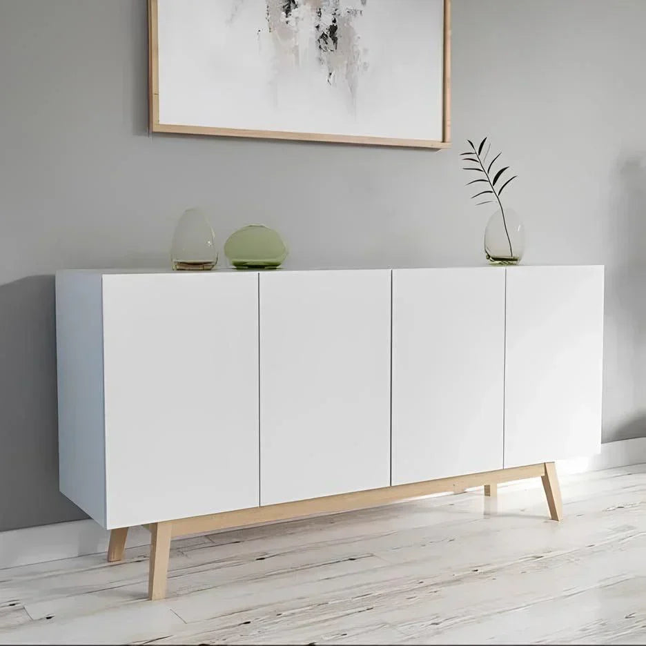 Buffet | White & Wood | 160 × 40 × 90 cm | BT13