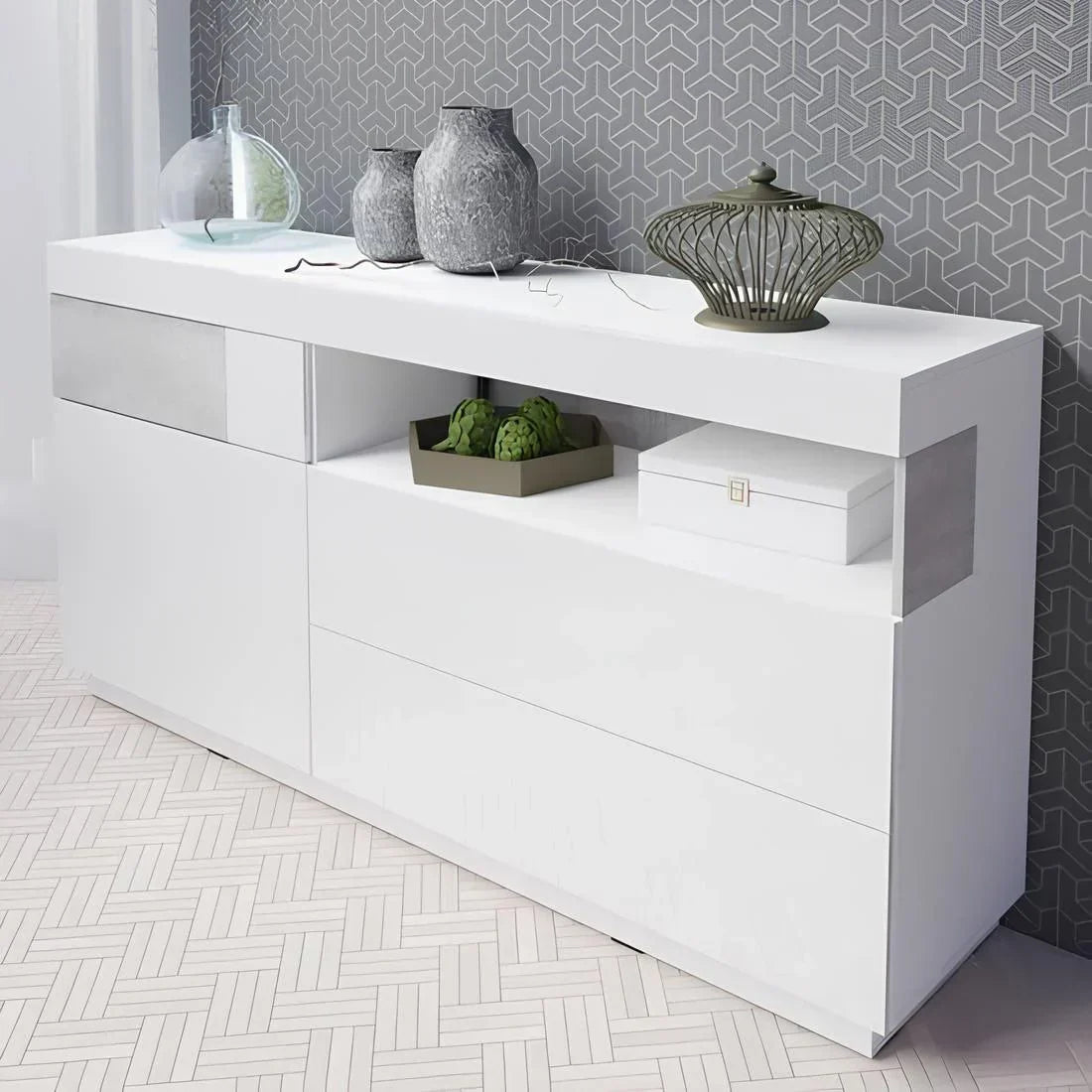 Buffet | White | 160 × 40 × 95 cm | BT27