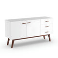 Buffet | White & Brown | 140 × 40 × 90 cm | BT36