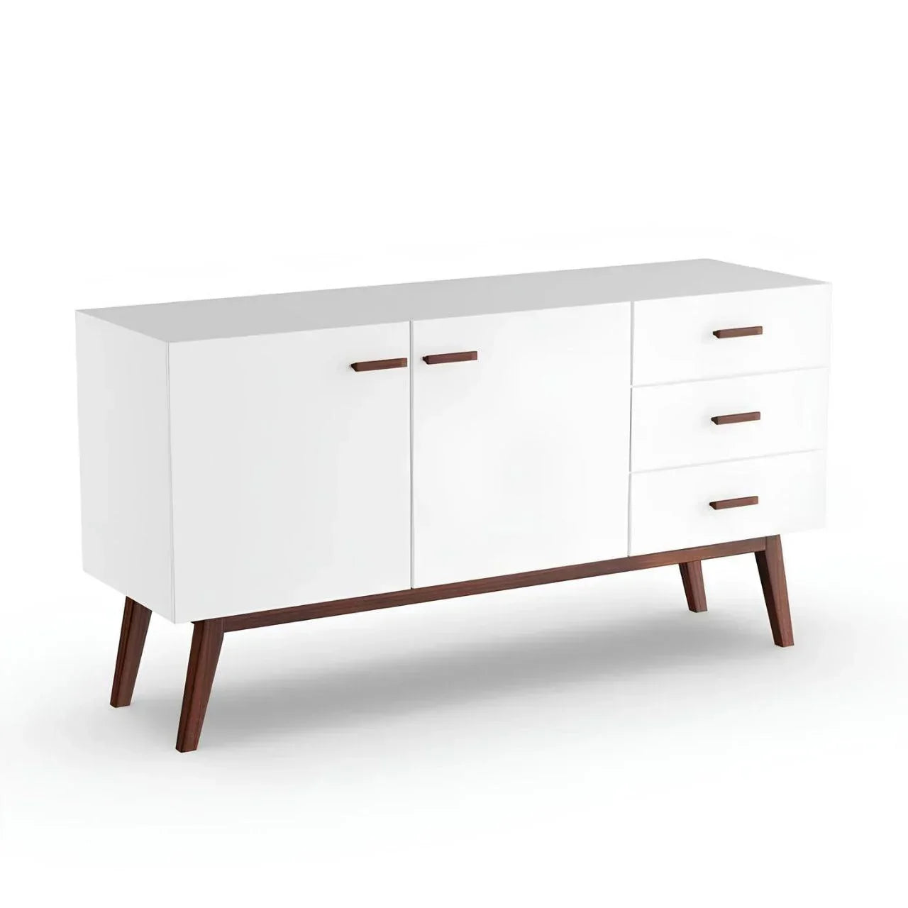Buffet | White & Brown | 140 × 40 × 90 cm | BT36
