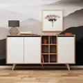 Buffet | White & Wood | 150 × 40 × 90 cm | BT6