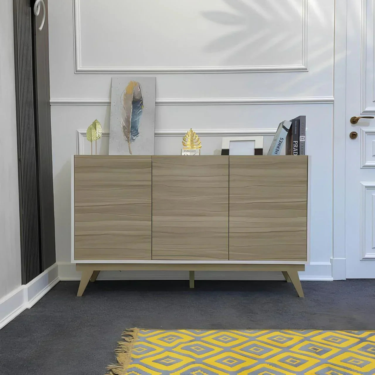 Buffet | White & Wood | 140 × 40 × 90 cm | BT3