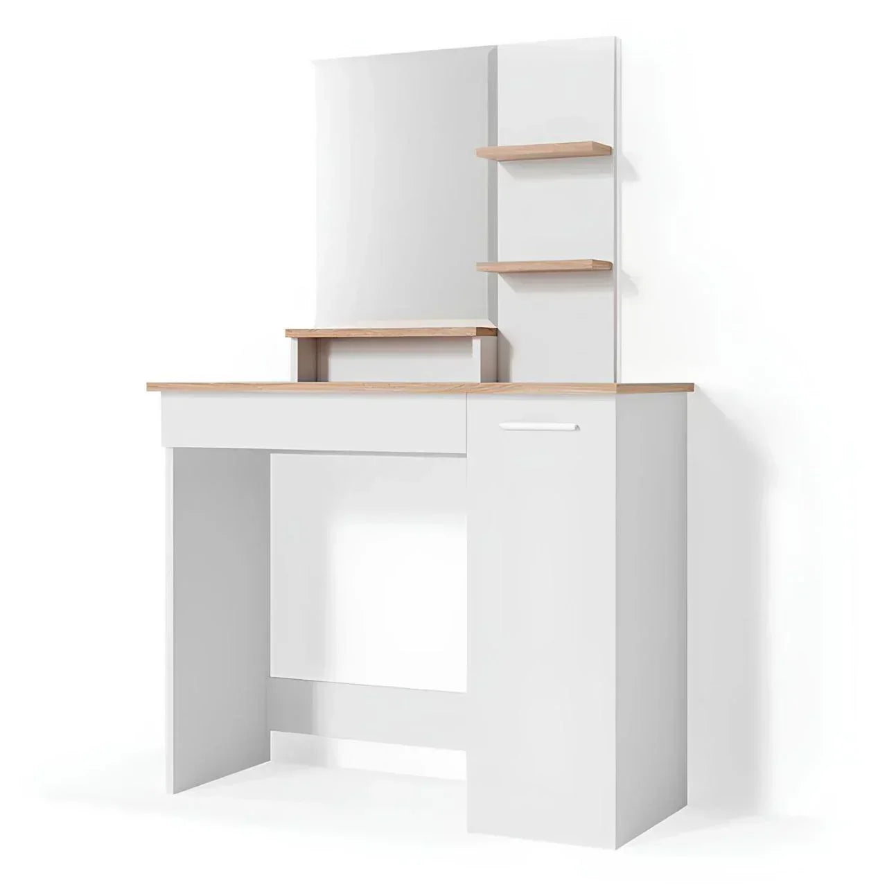 Dressing Table | White & Wood | 110 x 90 x 40 cm | DT33