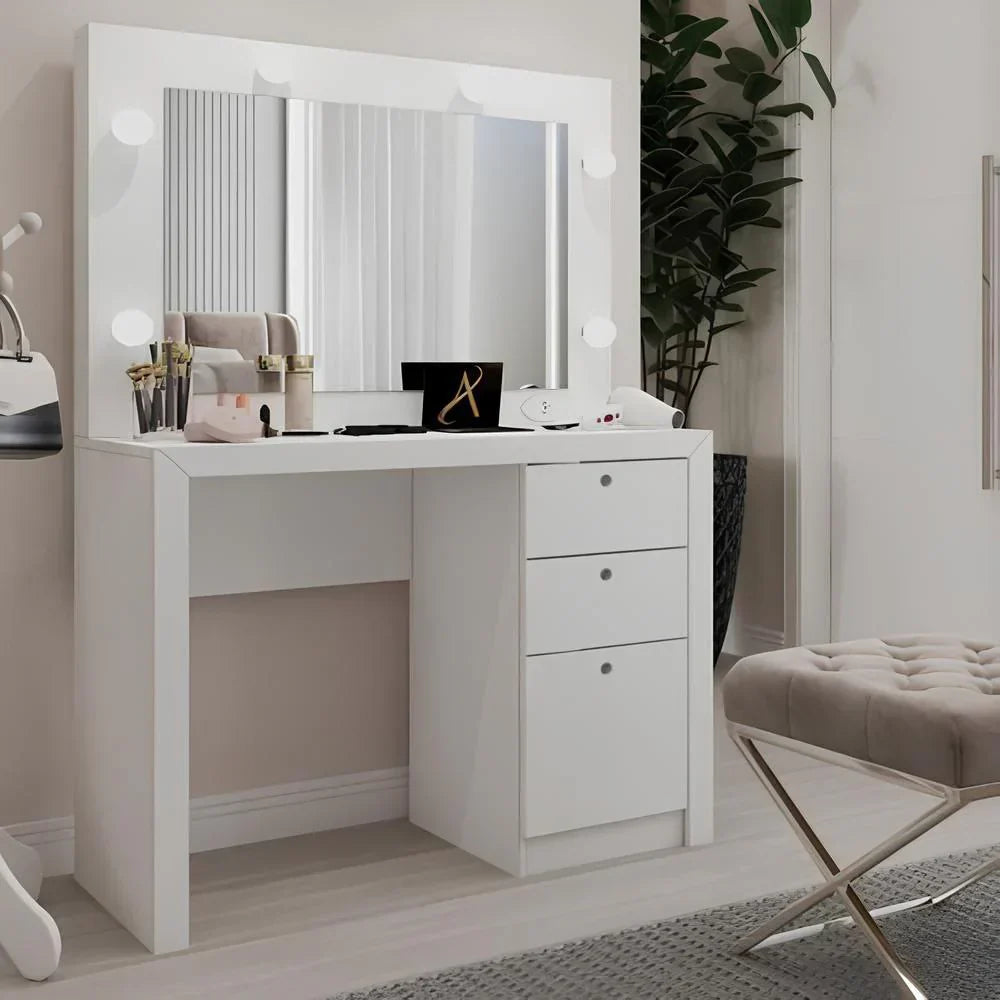 طاولة زينة | أبيض | ١٠٠ × ١٢٠ × ٤٠ | DT ٢٥