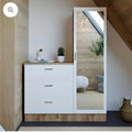 Dressing Table | White & Wood | 100 x 160 x 40 cm | DT1