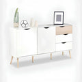 Buffet | White & Wood | 120 × 40 × 90 cm | BT45