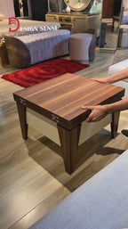 ترابيزة مودرن قابلة للتمديد TA77 أوف وايت × خشبي 140×70 سم – MDF