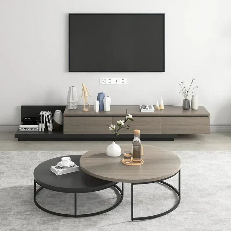 Black & Grey Living Room Set – 240 × 40 × 40 cm | SET15