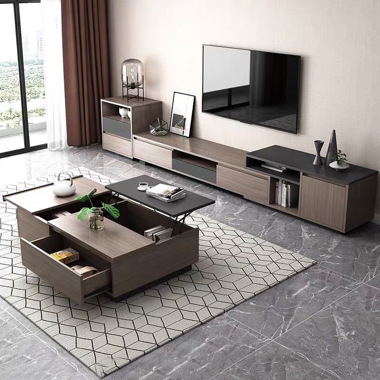 Black & Brown Living Room Set – 320 × 40 × 50 cm | SET17