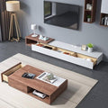 White & Wood Living Room Set – 240 × 40 × 40 cm | SET34