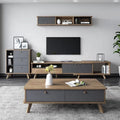 Black & Wood Living Room Set – 260 × 40 × 40 cm | SET44