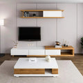 White & Wood Living Room Set – 200 × 40 × 40 cm | SET58