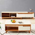 White & Wood Living Room Set – 180 × 40 × 40 cm | SET5