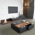 Black & Brown Living Room Set – 240 × 40 × 40 cm | SET6