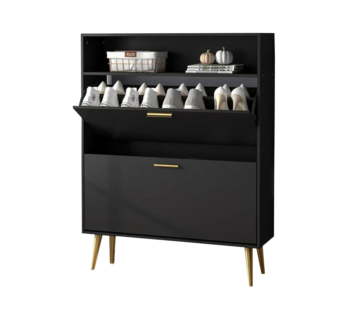 2-Door Flip Shoe Cabinet 30 × 80 cm – SU132