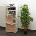 Shoe Cabinet | White & Wood | 60 x 40 x 100 cm | SU69