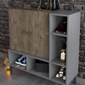 Shoe Cabinet | Wood & Grey | 100 x 40 x 100 cm | SU72