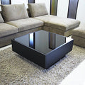 Rectangular Table TA16 | Black | 80 × 80 × 40 cm – MDF