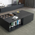 Rectangular Table TA20 | Black | 120 × 50 × 40 cm – MDF
