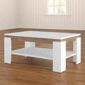 Rectangular Table TA41 | White | 100 × 50 × 40 cm – MDF