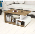 Rectangular Table TA42 | Brown & White | 100 × 50 × 40 cm – MDF