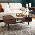Rectangular Table TA47 | Brown | 100 × 50 × 40 cm – MDF